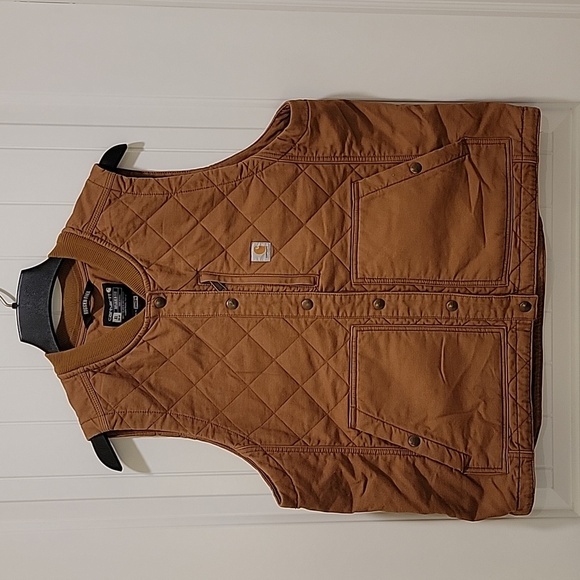 Carhartt Jackets & Blazers - Carhartt Rugged Flexx Relaxed Fit Insulated Brown Vest Size XL